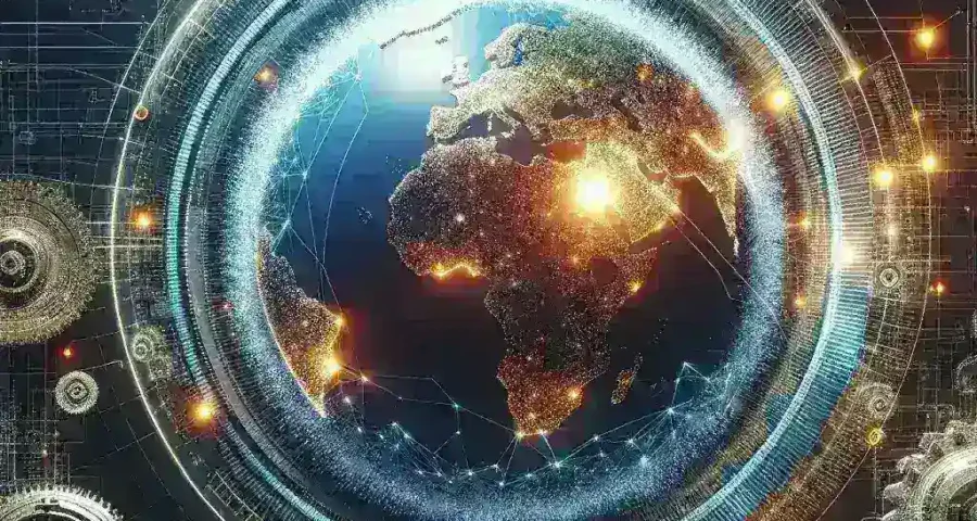 "Detailed visualization of real-time world generation technology in interactive simulations, showcasing potential applications in future modeling and virtual environments."